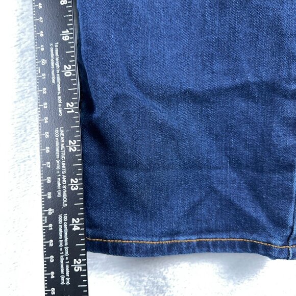 Old Navy Power Slim Straight Jeans Mid Rise Stretch Womens Blue Size 16 Short - Picture 10 of 12